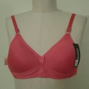Mamia dark pink underwire lined lightly padded bra women's size 30A NWT